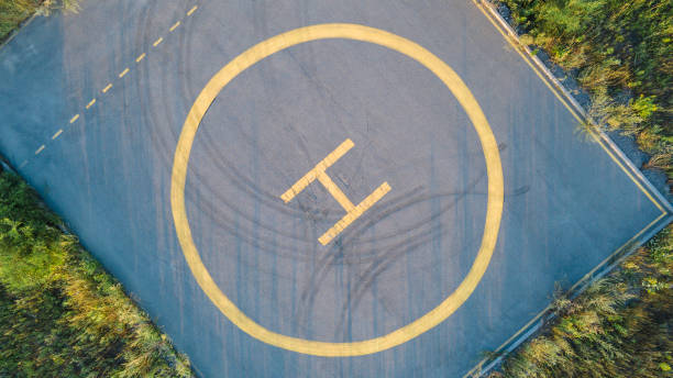 Helicopter landing and takeoff area