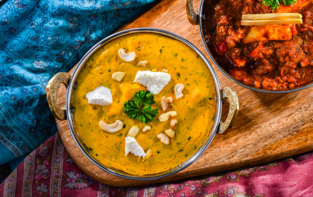 istock Composition with Indian dishes with basmati rice 1613770305