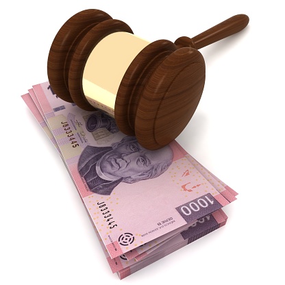 Mexican money business finance crime law gavel
