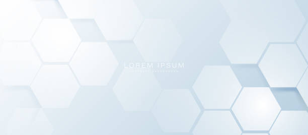 istock Abstract 3b white hexagon digital, futuristic, technology concept background. Modern Landing Page, Template, and websites. Vector illustration 1613833289