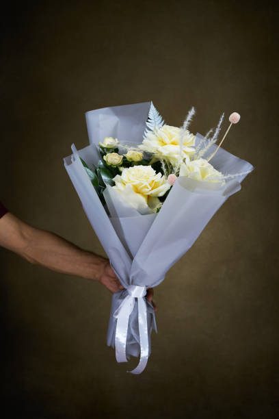 istock Beautiful colorful mixed flower bouquet 1613929098