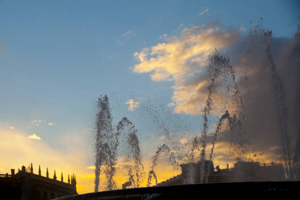istock Catalunya square fountain, Barcelona. 1613930422