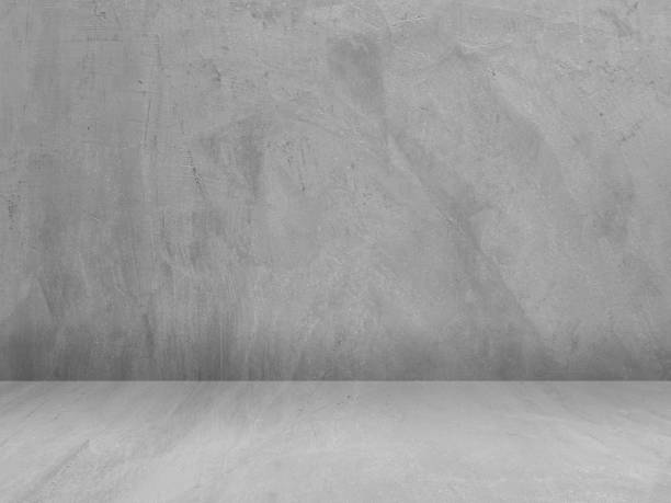 istock Concrete wall background for displaying products in 3d. 1614009103