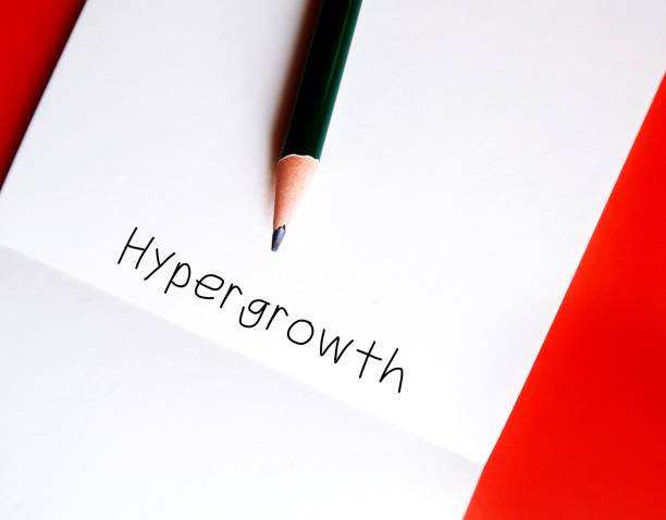 istock Pencil wrote on notebook a buzzword  - Hypergrowth - means steep part of the S-curve that young industries experience that sets them from losers or rapid, high speed, exponential growth of business 1614049951