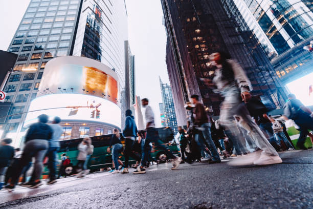 istock Crowded New York City streets in Manhattan 1614063629