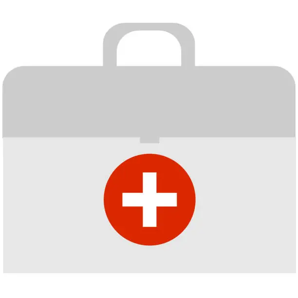 Vector illustration of Vector illustration of first aid kit icon