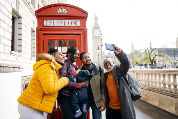istock Family taking a selfie in London 1614214641