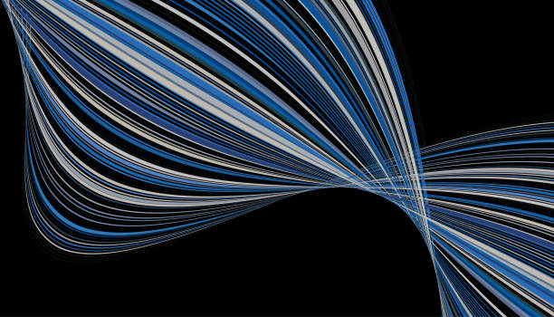 vektor fluidität linien datenkonzept technologie hintergründe - fluidity liquid blue wave stock-grafiken, -clipart, -cartoons und -symbole