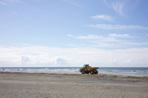 spiaggia prevenzione dell'erosione del suolo - prevenzione dellerosione del suolo foto e immagini stock