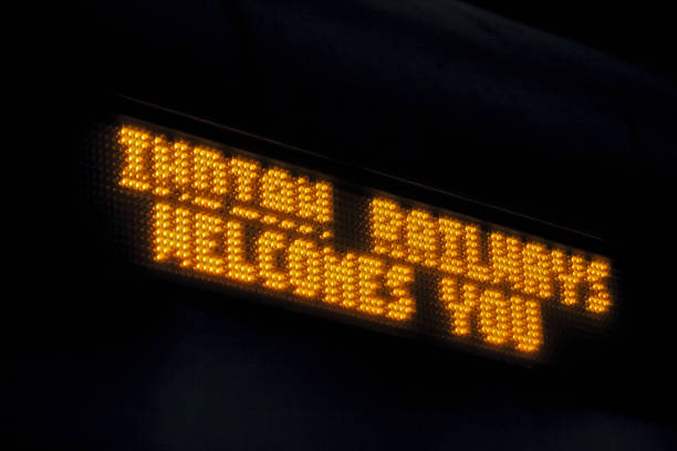 istock 'Indian Railways Welcomes You' Board 1614280532