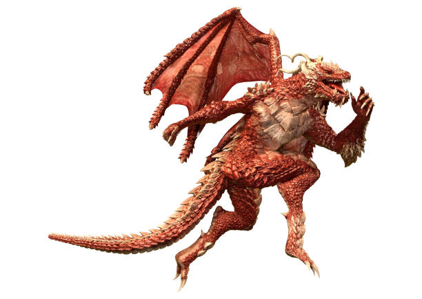 istock 3D Rendering Fairy Tale Dragon on White 1614284003
