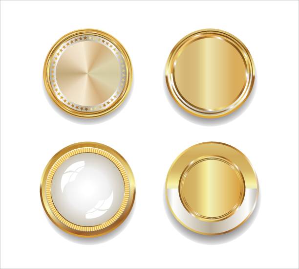 istock Luxury retro golden badges and labels collection 1614285211