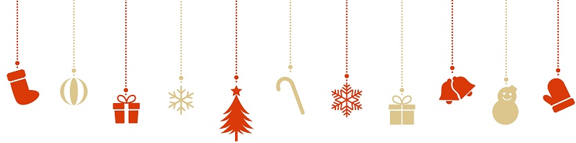 Illustration of Vector Christmas Icon Ornaments