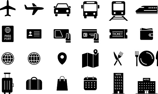 Vector Set of Travel-Related Icons