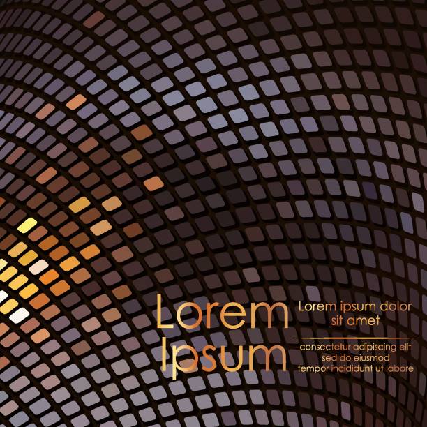 istock Modern abstract background with golden, blue, brown and gray squares  and with place for sample golden text. Vector illustration. Elements for banner, design,, card, web, invitation, business, party. 1614349180