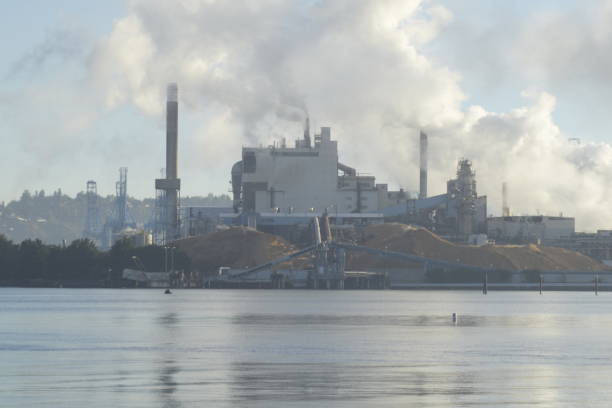 Port Talbot, Wales, shot from the M4 Motorway early one summer morning.