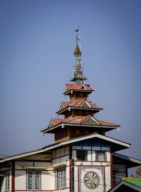 istock Old buildings in Pyin Oo Lwin, Myanmar 1614439132