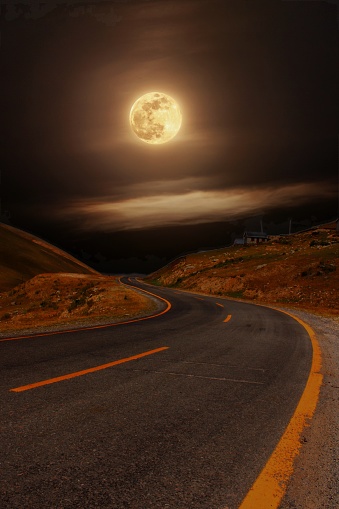road to the full moon