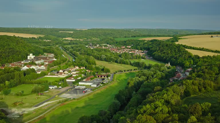 Drone Shot of Bavard-sur-Marne, France