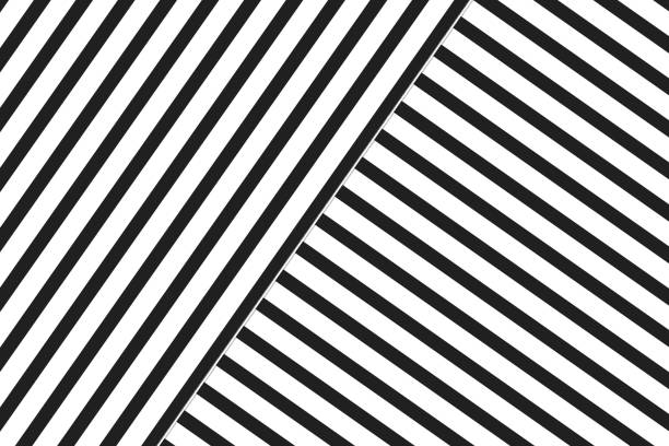 istock Diagonal Stripes Black and White - Abstract Background of Parallel Lines 1614485218