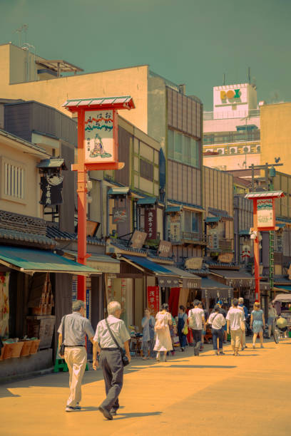August 8, 2019: Street cityscape in Tokyo in a summer day