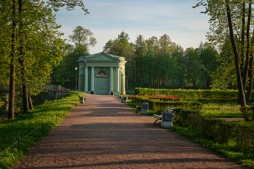 Venus Pavilion in Gatchina Park on a summer day, Gatchina, Leningrad Region, Russia