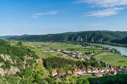 Beautiful landscape of the Wachau Valley in Austria.
