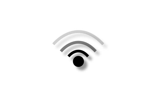 wireless network icon, wifi symbol wifi point with a changing level of signal, Wireless technology concept, sign.