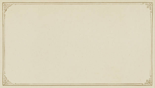 istock Antique Paper Texture Background with Art Nouveau Border 1614709950