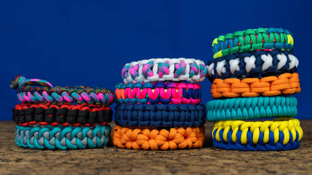 istock Braided paracord bracelets 1614715906