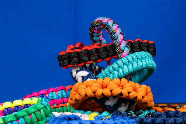 istock Braided paracord bracelets 1614717581