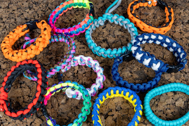 istock Braided paracord bracelets 1614718658