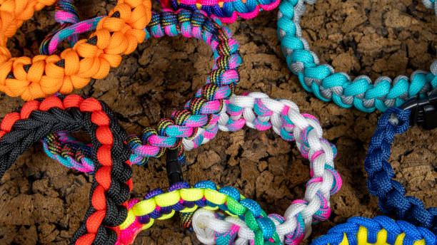 istock Braided paracord bracelets 1614719805