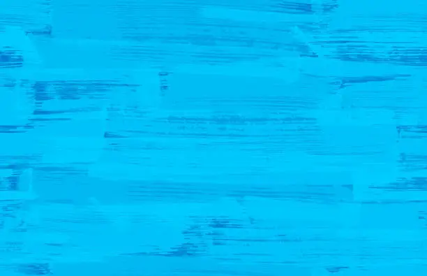 Vector illustration of Seamless blue paint brush strokes background