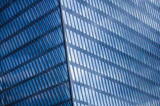 Architecture abstract geometry, skyscraper facade