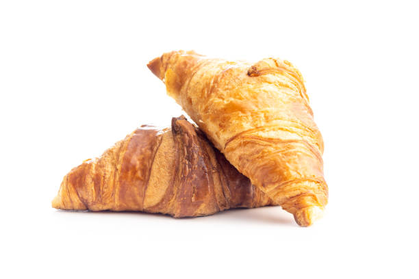istock Fresh butter croissant isolated on white background. 1614842753