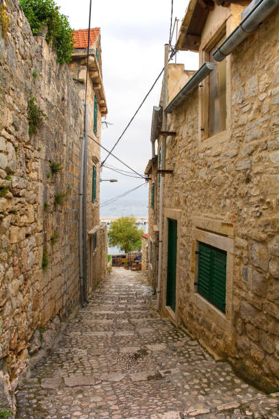 istock Street in Sutivan, Brac, Croatia 1614850798