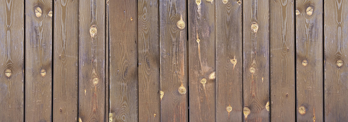 Closeup wooden desk Dry with wood crack, brown natural stripes backdrop, Wood pattern, texture. Wooden closeup texture, Grunge tree section. Simple wood background for designer copy space