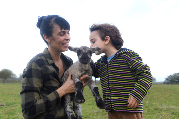 istock outdoor family with animals 1614875487
