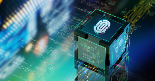 istock Biometric fingerprint authentication. Modern futuristic technology background.  Biometric safety concept. 3D render 1614876254