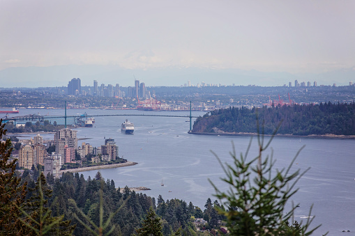 View of the Burrard Inlet as seen from the Cypress Pop-up Village Park