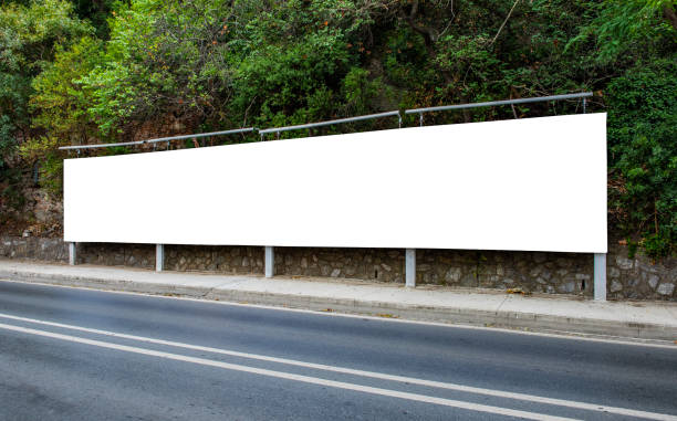 istock Large blank billboard giantboard for outdoor advertising. 1614907208