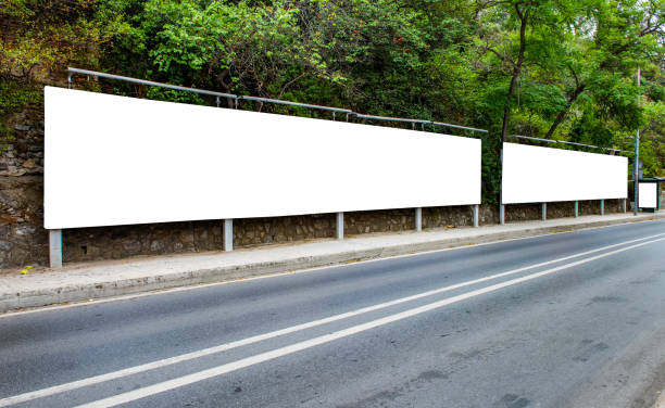 istock Large blank billboard giantboard for outdoor advertising. 1614907209