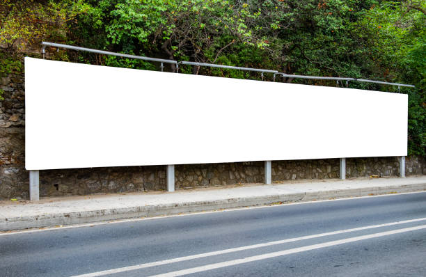 istock Large blank billboard giantboard for outdoor advertising. 1614908252
