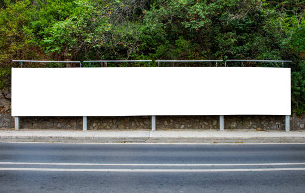 istock Large blank billboard giantboard for outdoor advertising. 1614908253