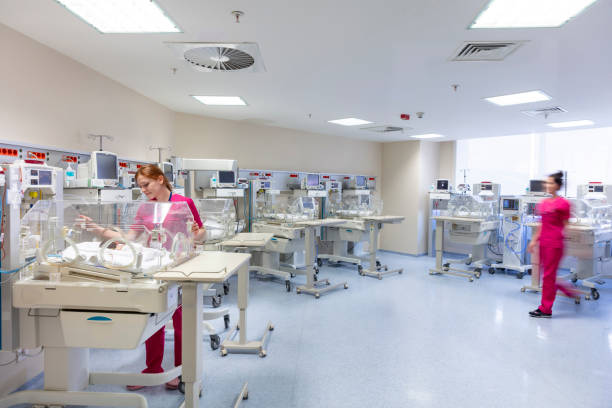 istock Babies and nurse in a special baby care unit. 1614974613