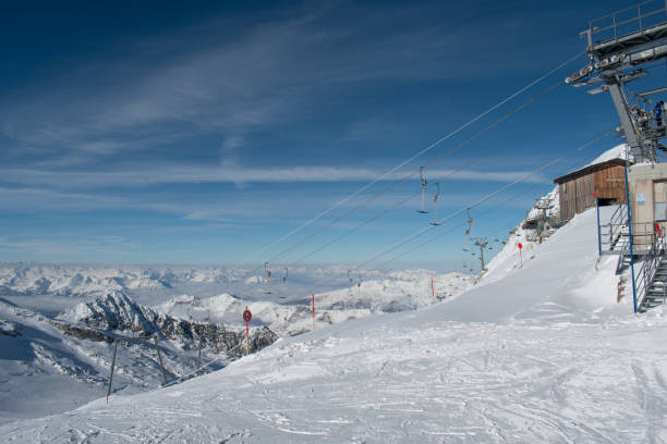 istock Snowy background panorama, white winter scenery. 1615011998
