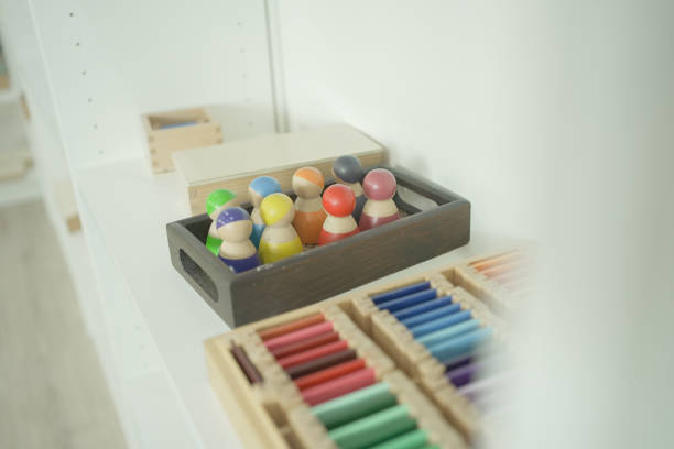 istock A Montessori classroom set-up, color matching materials activity 1615127128