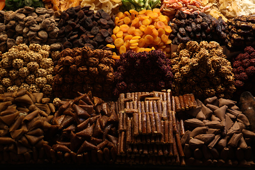 Dried fruits at the Grand Bazaar in Istanbul