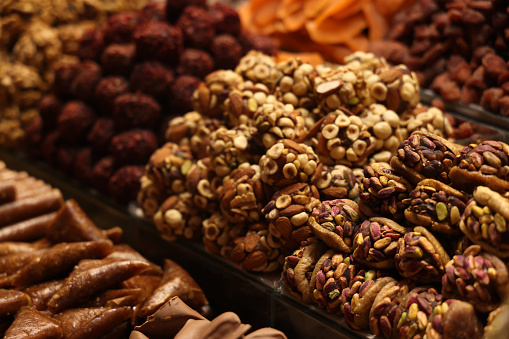 Dried fruits at the Grand Bazaar in Istanbul